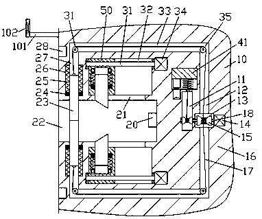 Improved flushing device for stainless steel dining utensils