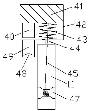 Improved flushing device for stainless steel dining utensils