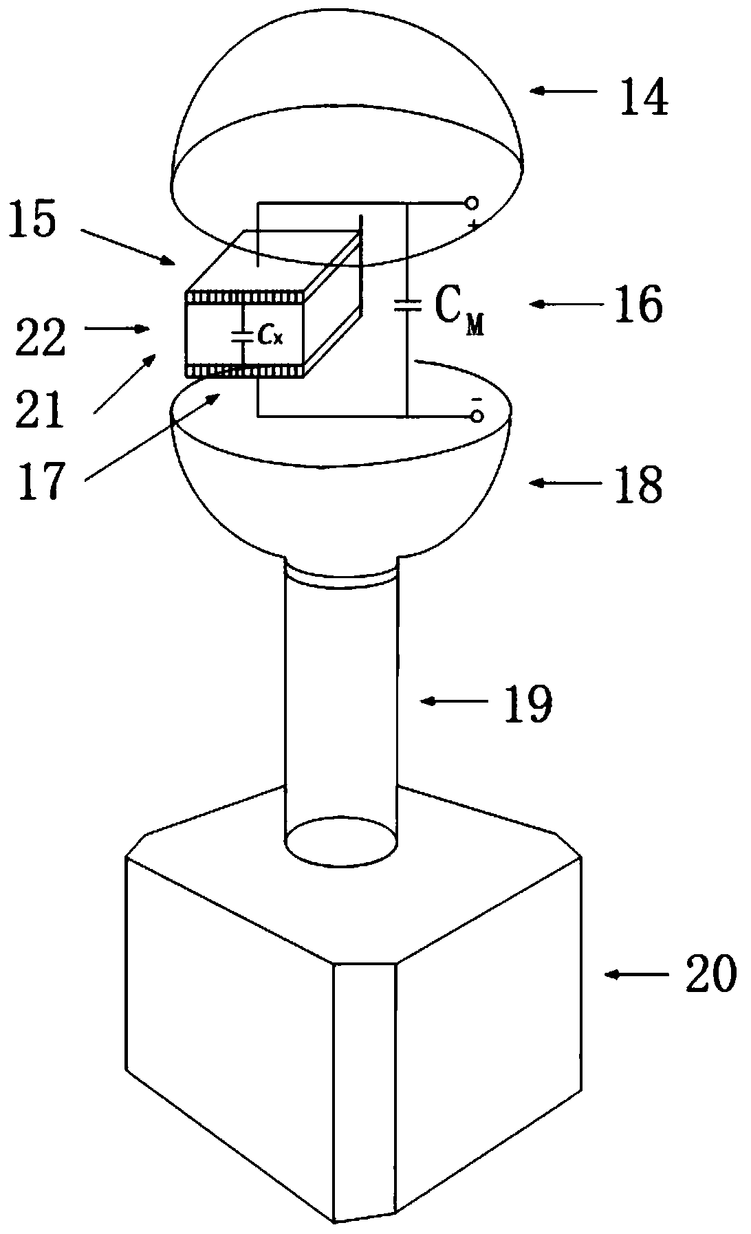 Power distribution network operation voltage detection method based on electric field sensor