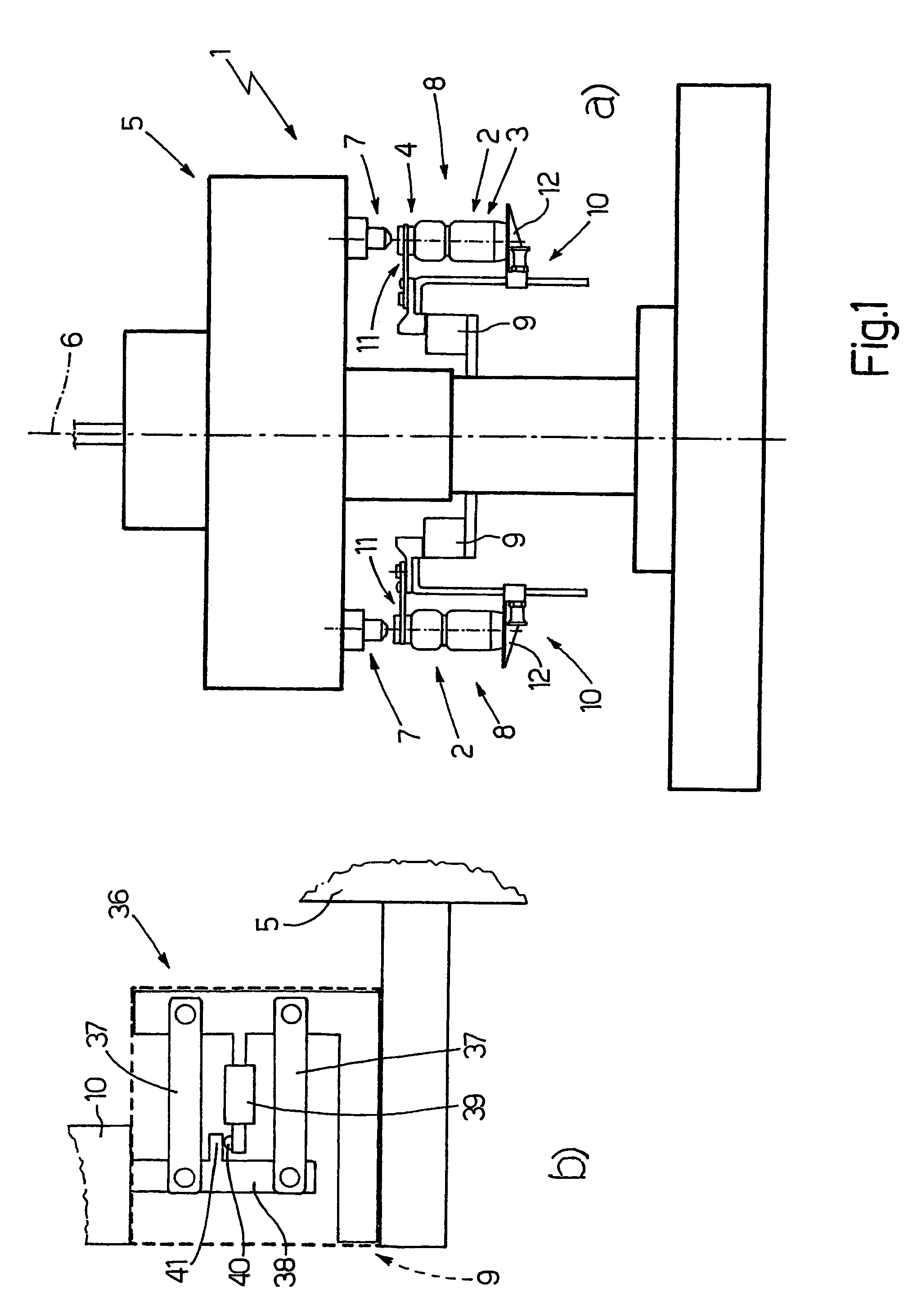 Machine for filling containers