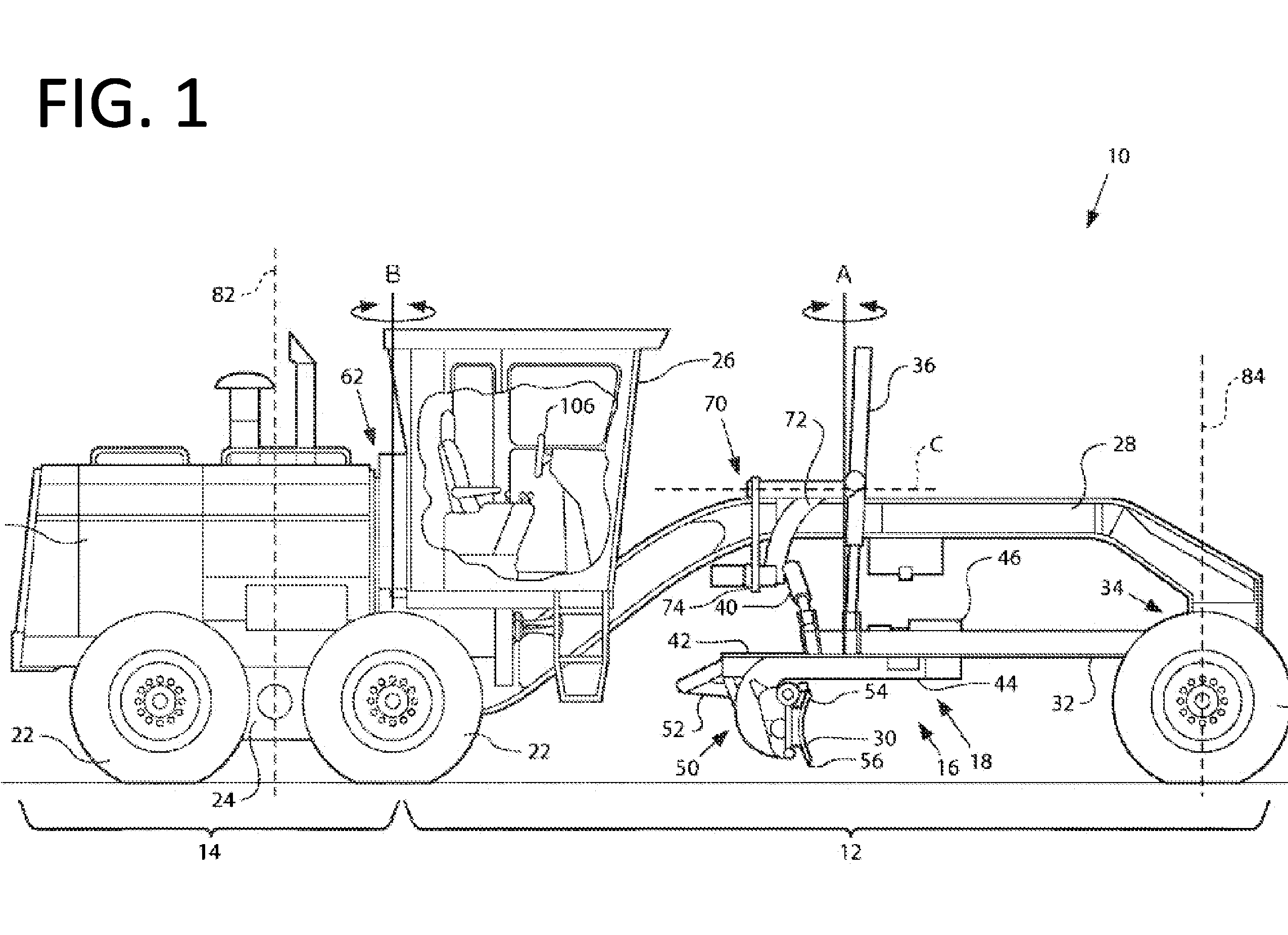 Motor Grader Cross Slope Control With Articulation Compensation