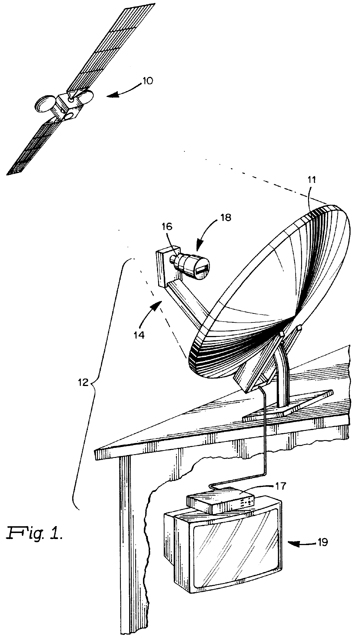 Variable attenuator for satellite signals