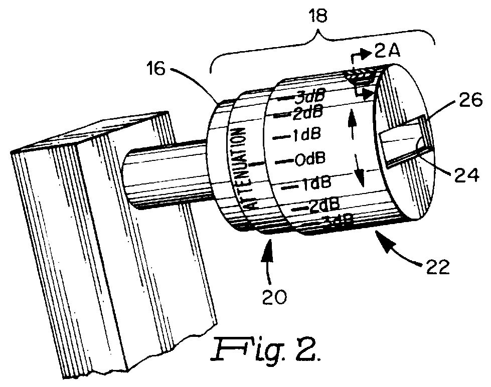 Variable attenuator for satellite signals