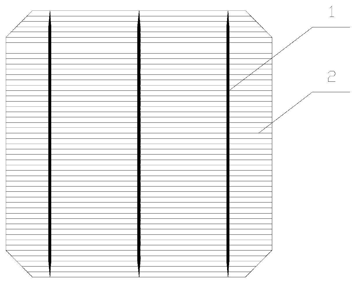 Novel solar energy battery piece