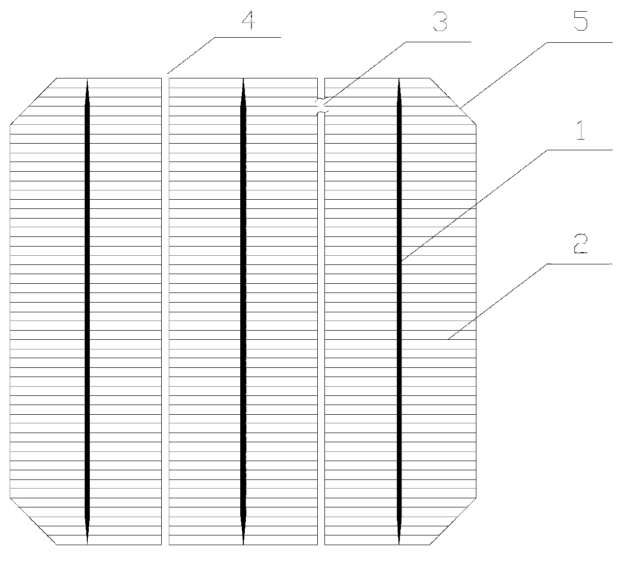 Novel solar energy battery piece