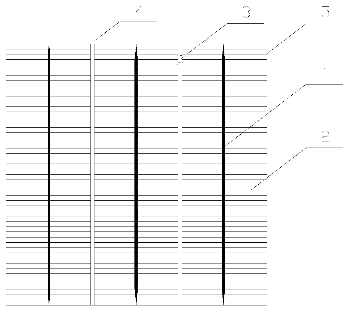 Novel solar energy battery piece