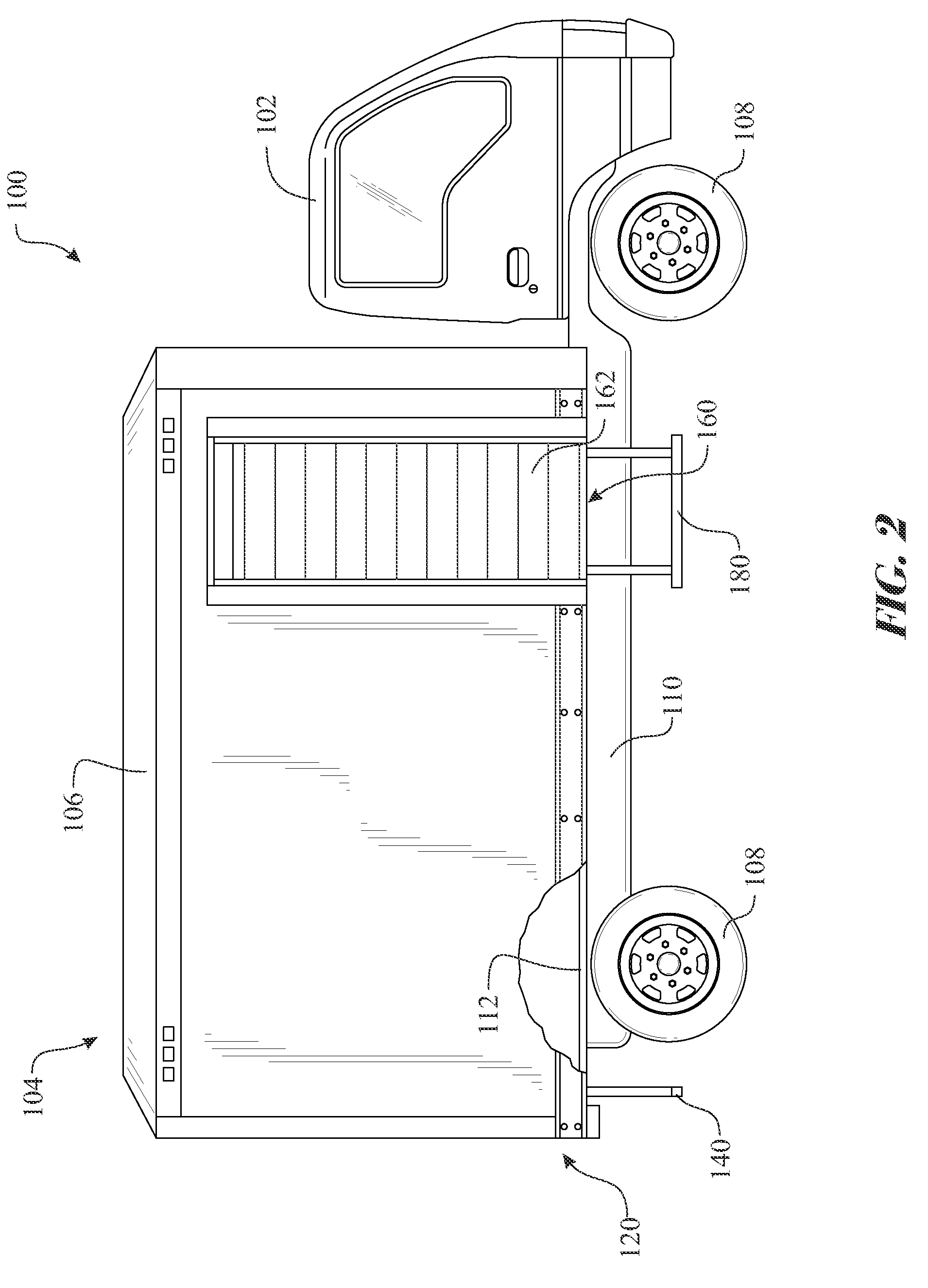 Cargo handling apparatus and underride combination