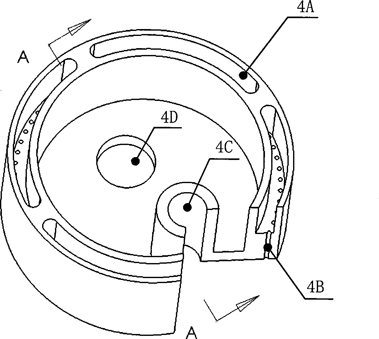 Submerge liquid supplying recovery controlling device for photoetching machine