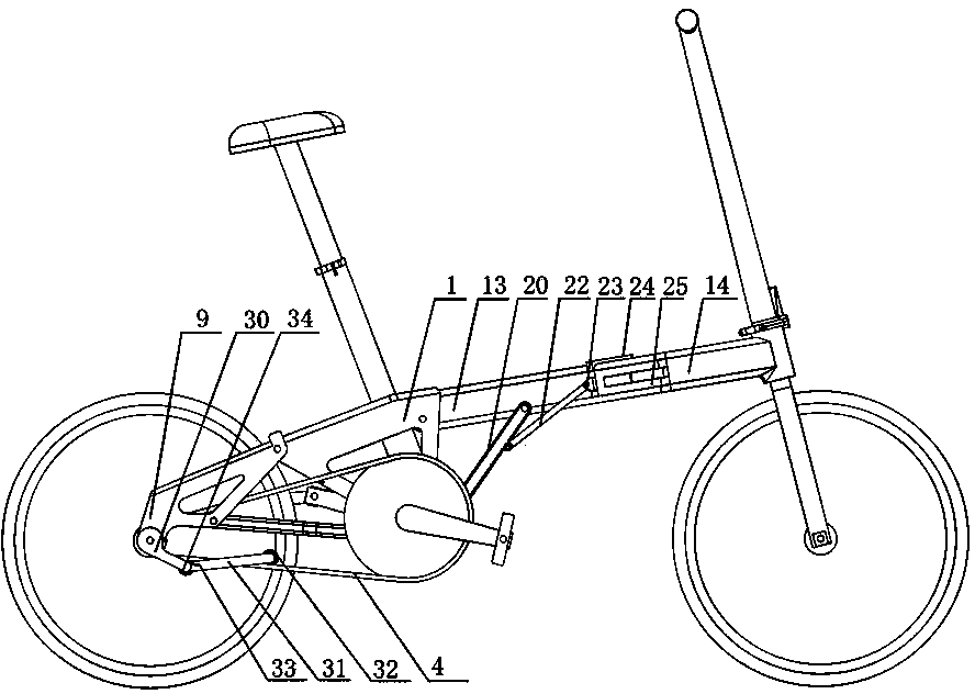 Foldable bicycle