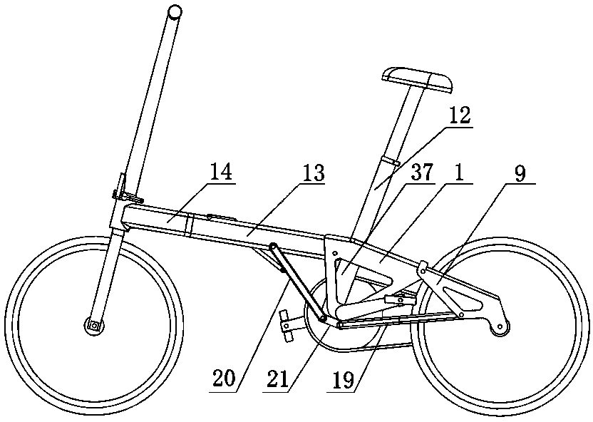 Foldable bicycle