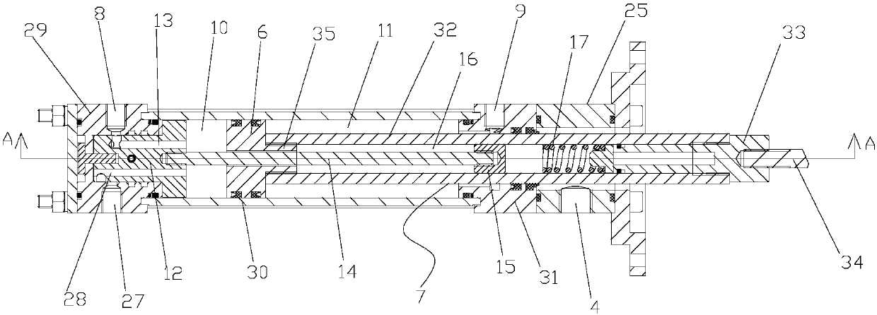 Reciprocating hydraulic driving device