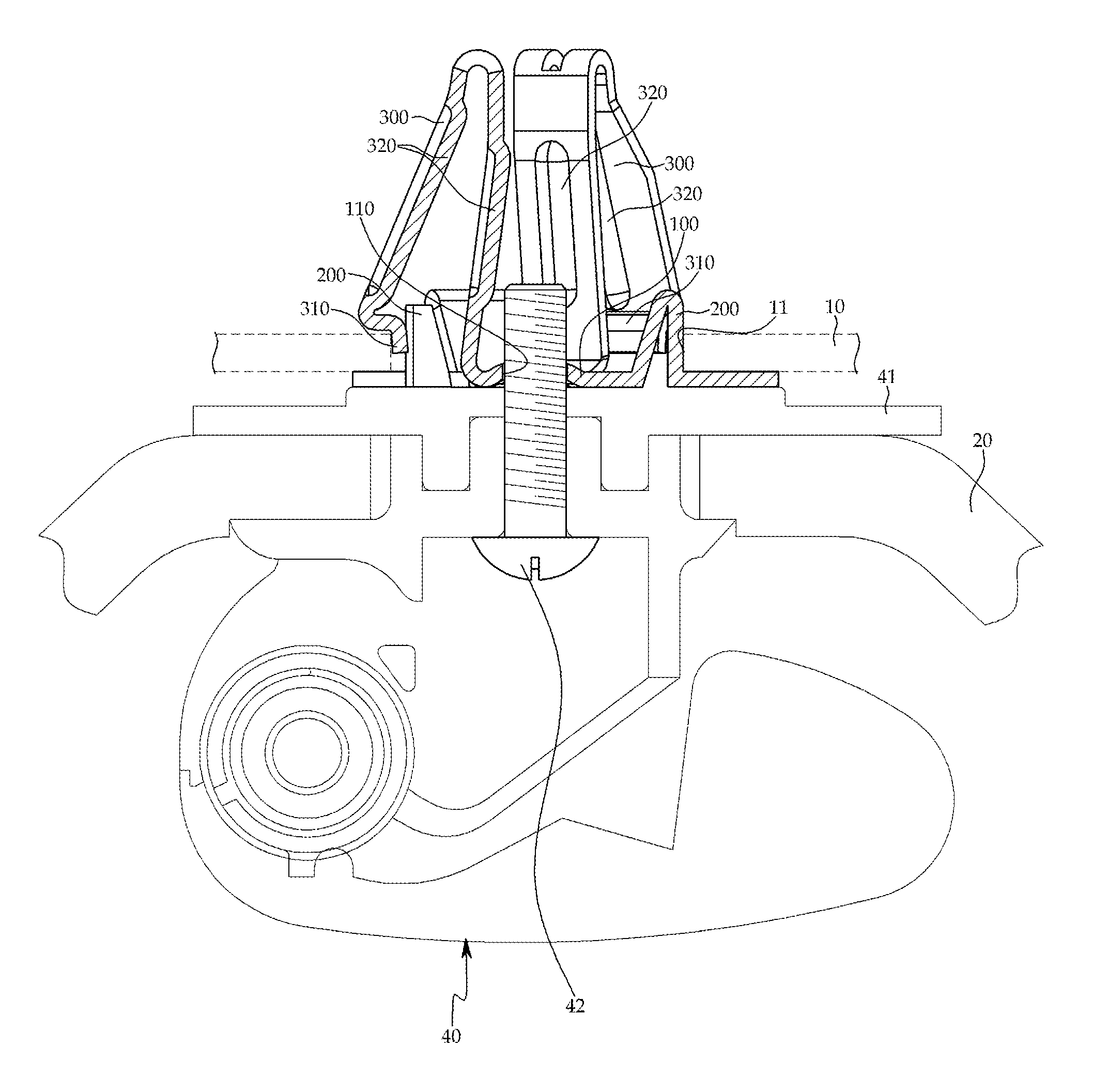 Fixture for a vehicle