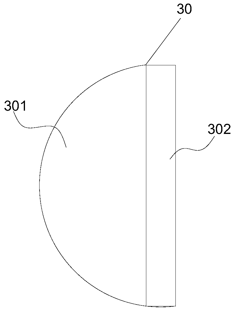 Laser fiber coupling optical path structure