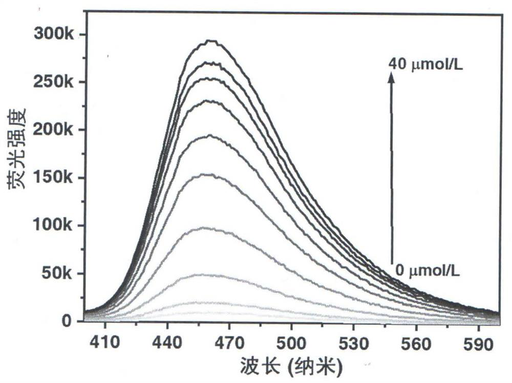 Method for detecting permanganate radicals by coumarin-based probe