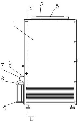 Direct current screen capable of rapidly extinguishing fire