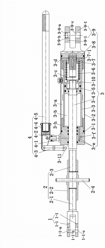 Tightening device of insulator replacement device