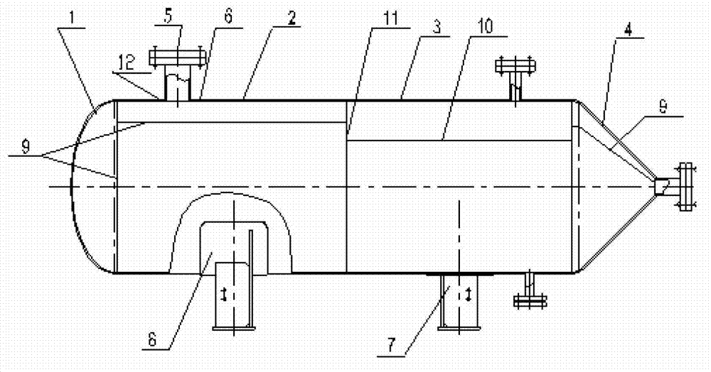 Best strain of austenitic stainless steel container welding residual stress overload reducing method