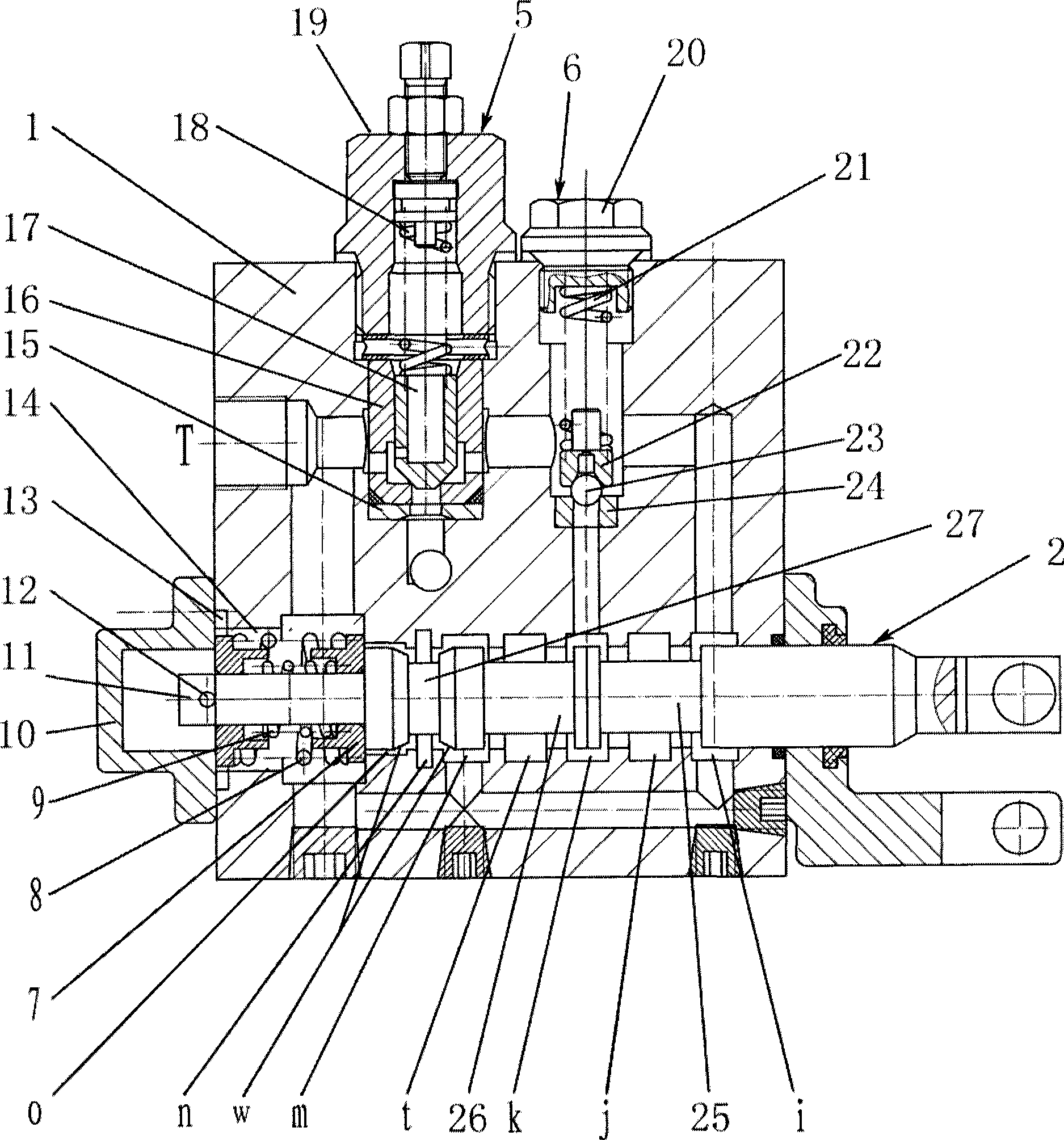 Lifting and steering hydraulic integrated valve with manual convenience