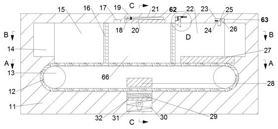 Security inspection device capable of cleaning conveying belt and preventing goods from being toppled