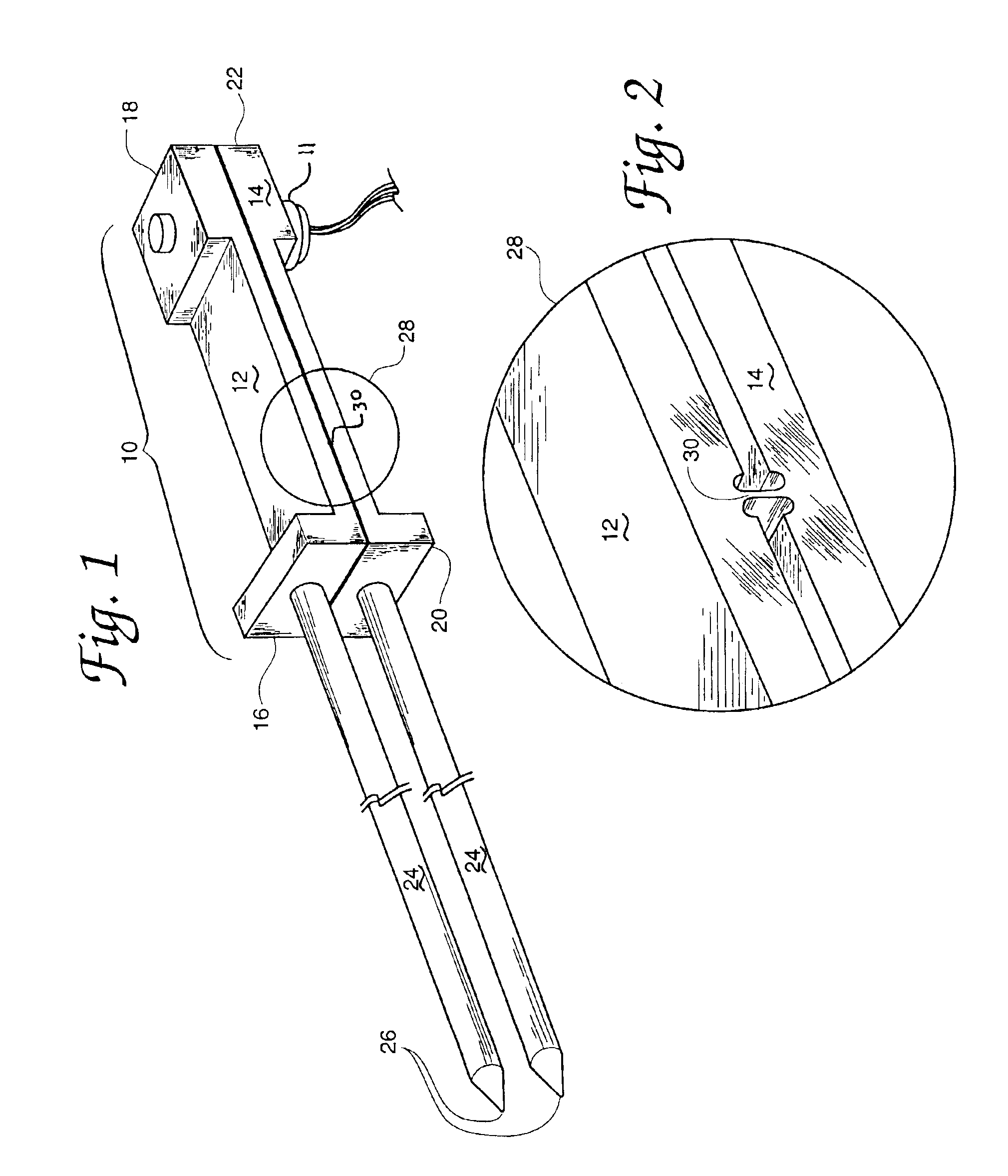 Stable LVDT extensometer