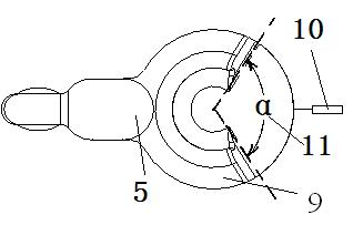 Gravity casting method and device for piston