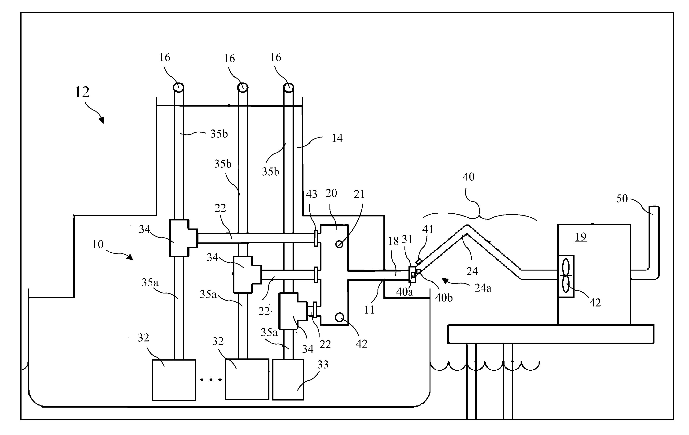 Exhaust Gas Diverter and Collection System For Ocean Going Vessels