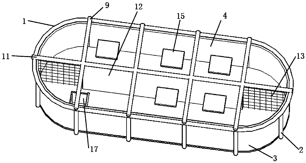 Vertical-circulation comprehensive breeding device and mounting method thereof