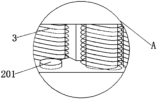 Building windproof and shock absorbing structure