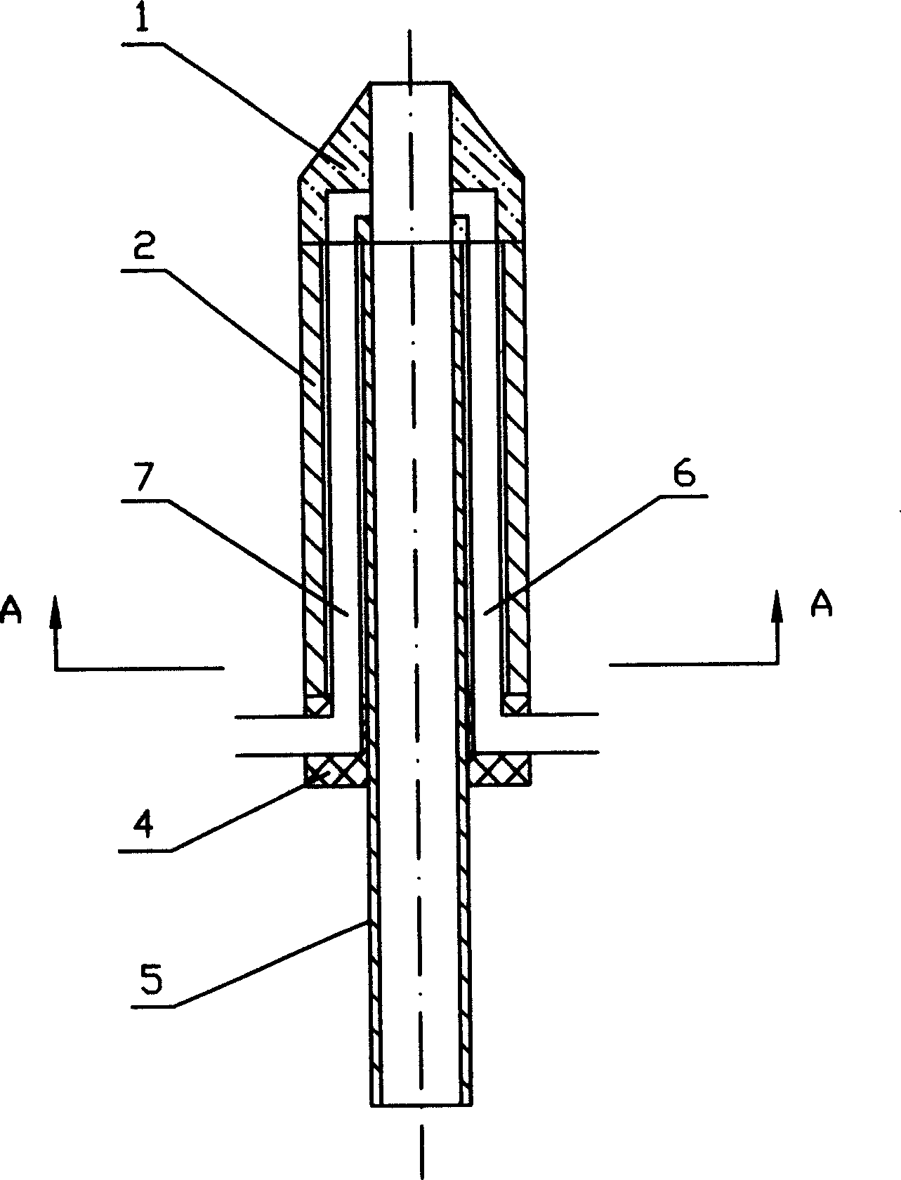 Superfine particles sampling device