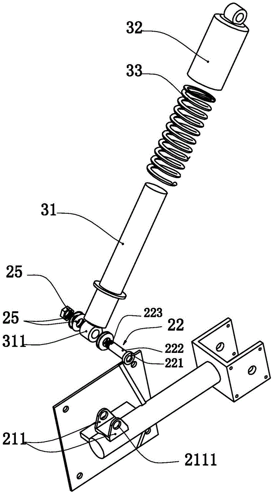 Truck cab rear support