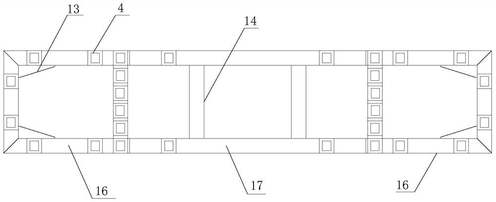 Bidirectional laminated shear soil box for vibration table test and use method