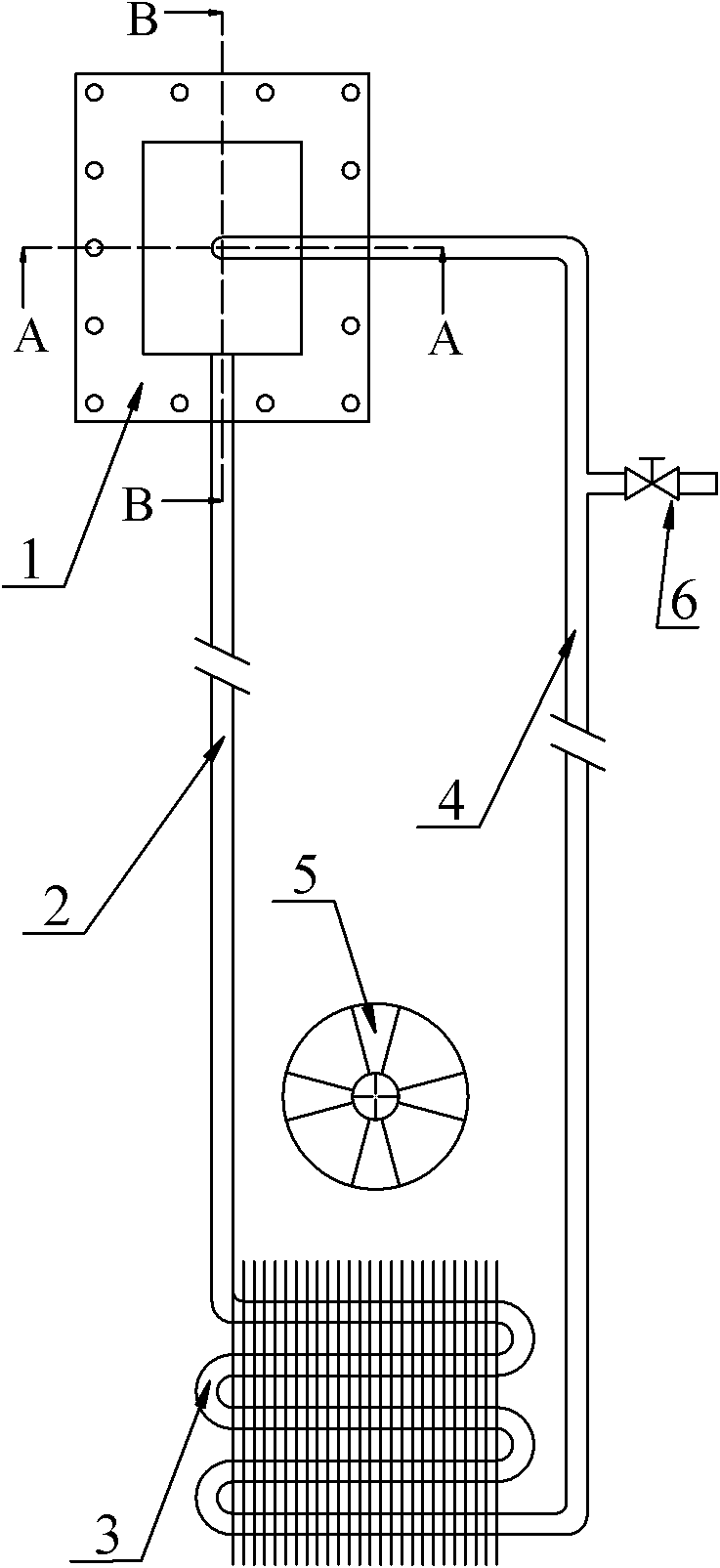 Flat type loop heat pipe