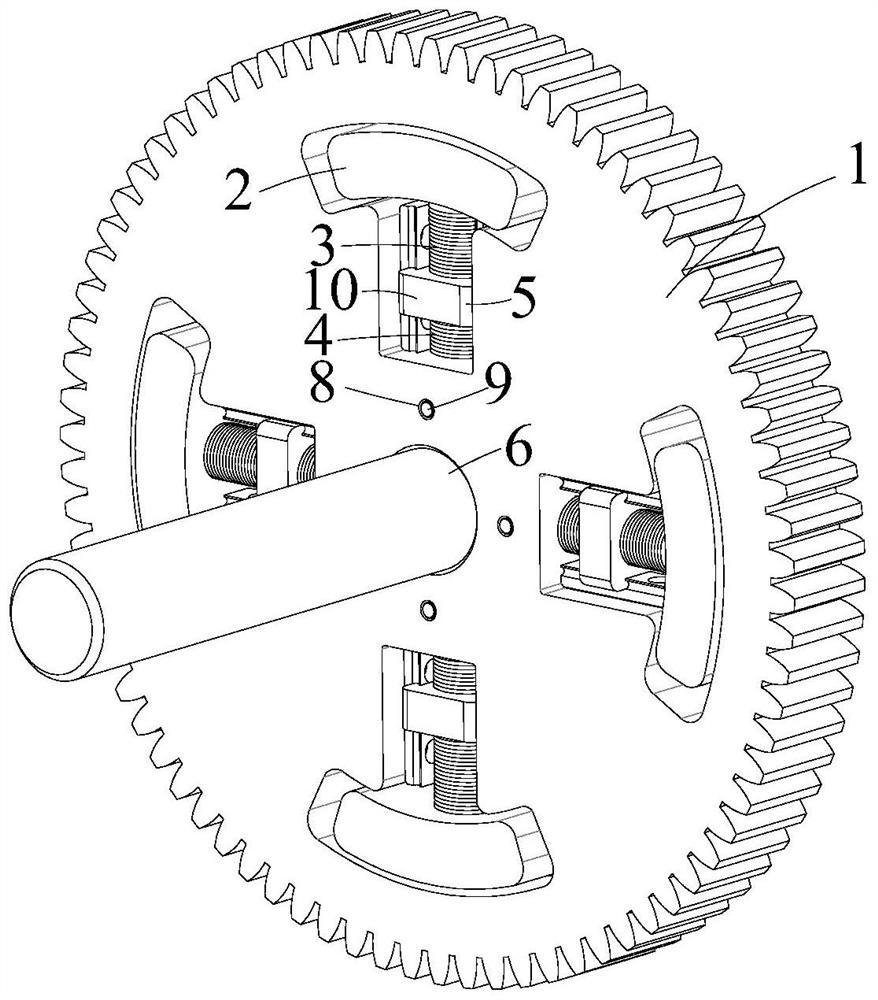 Self-adaptive power vibration reduction gear