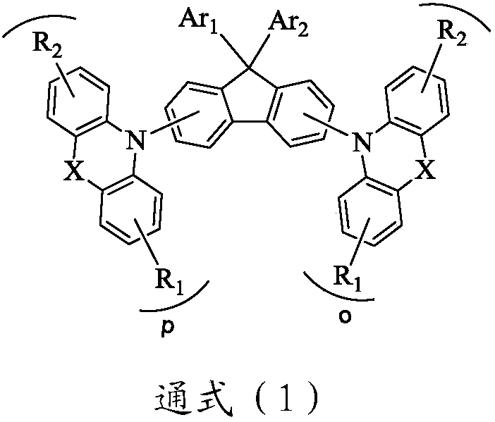 Organic compound with fluorene as main body and organic electroluminescent device