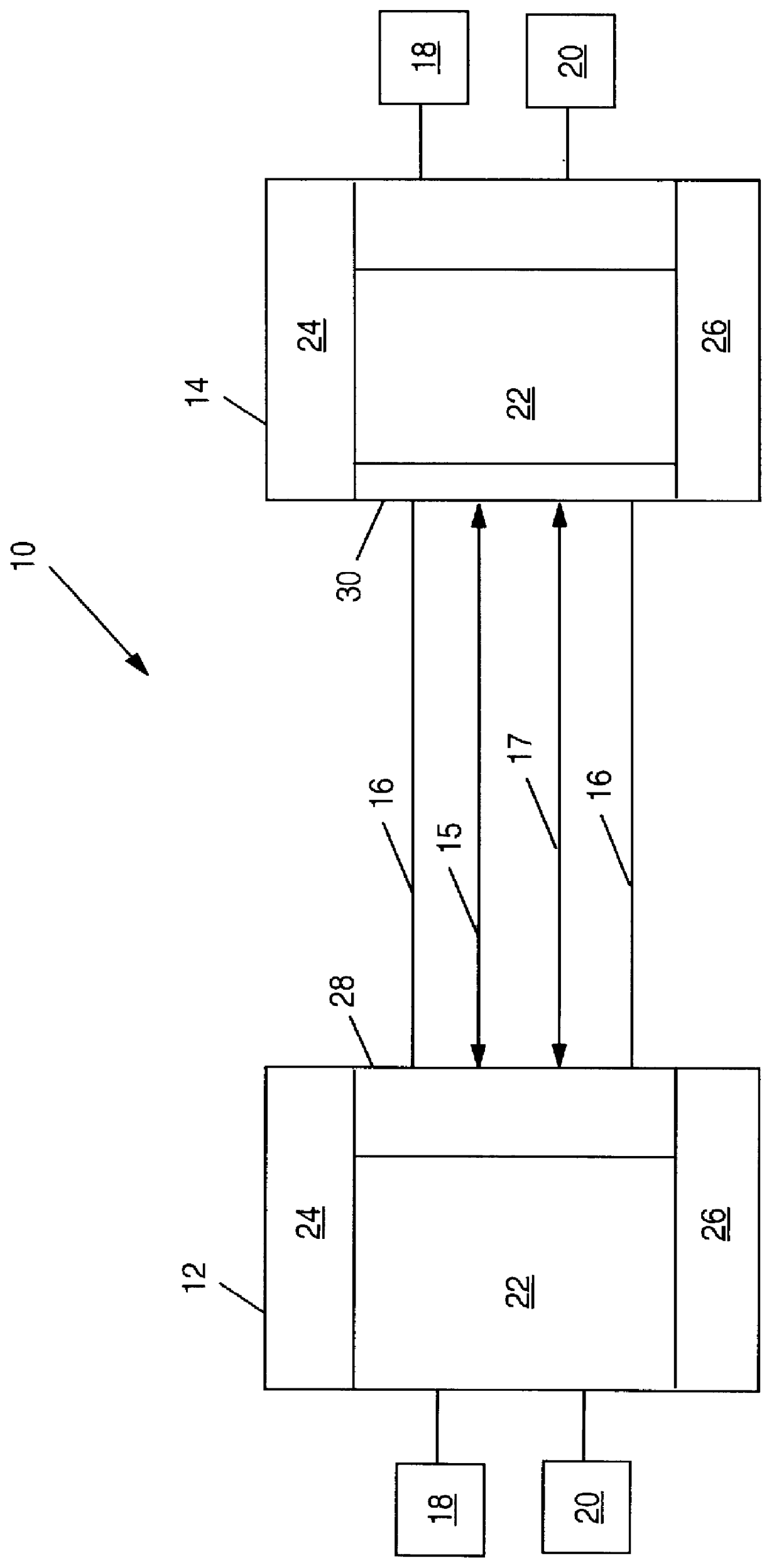 Method and system in a data communications system for the establishment of multiple, related data links and the utilization of one data link for recovery of errors detected on another link