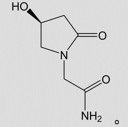 Method for preparing levorotatory oxiracetam oral dispersible film preparation