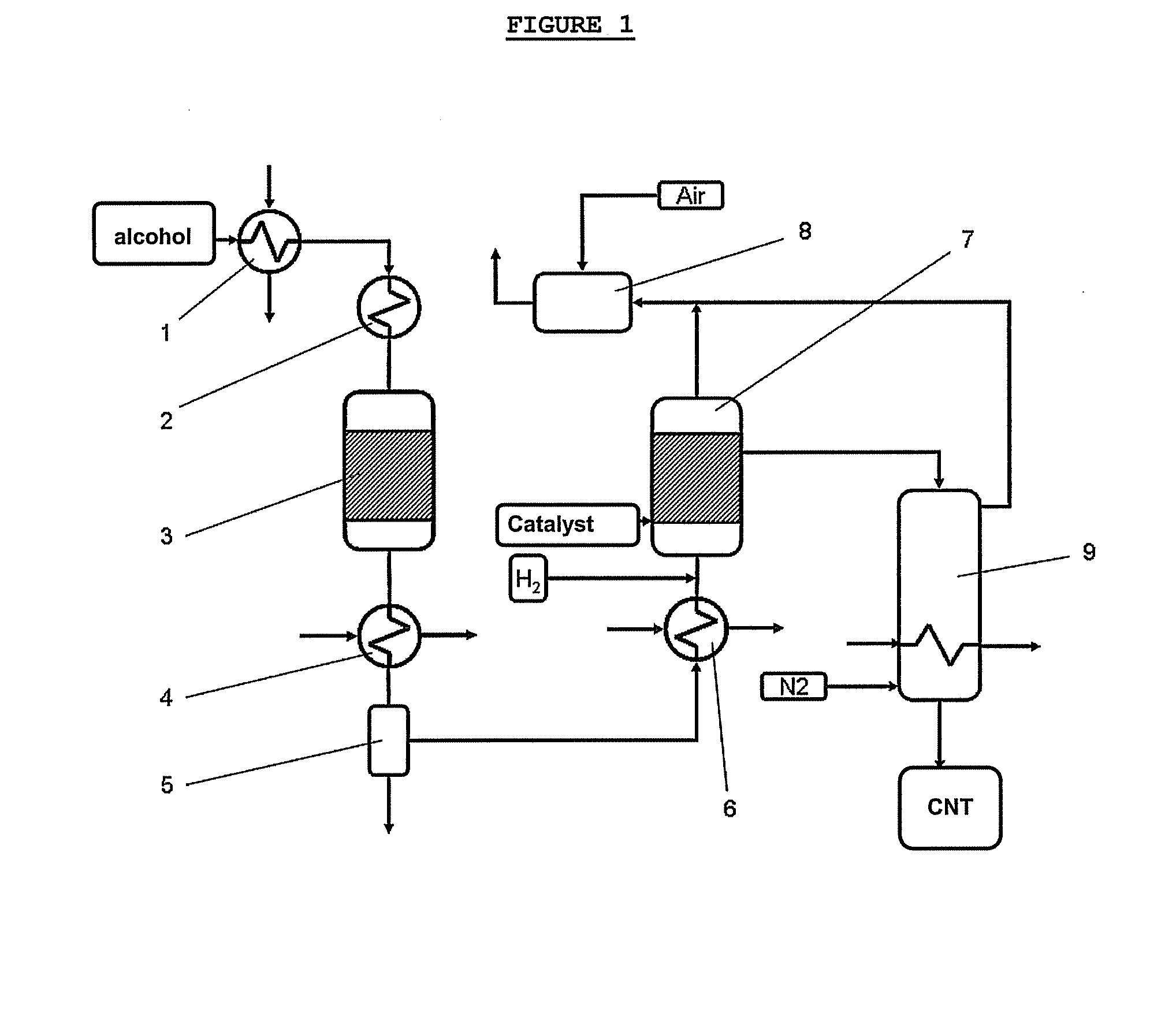 Process for producing carbon nanotubes from renewable raw materials