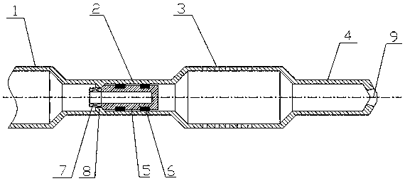 Underground blockage device of casing pressure balanced working method