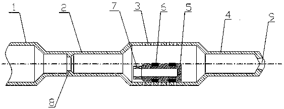 Underground blockage device of casing pressure balanced working method