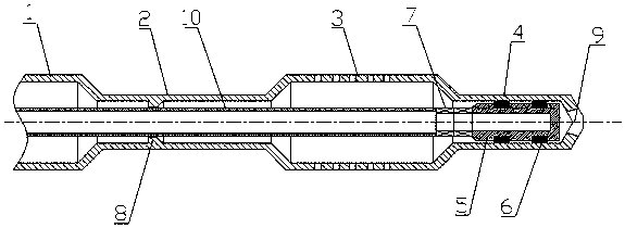 Underground blockage device of casing pressure balanced working method