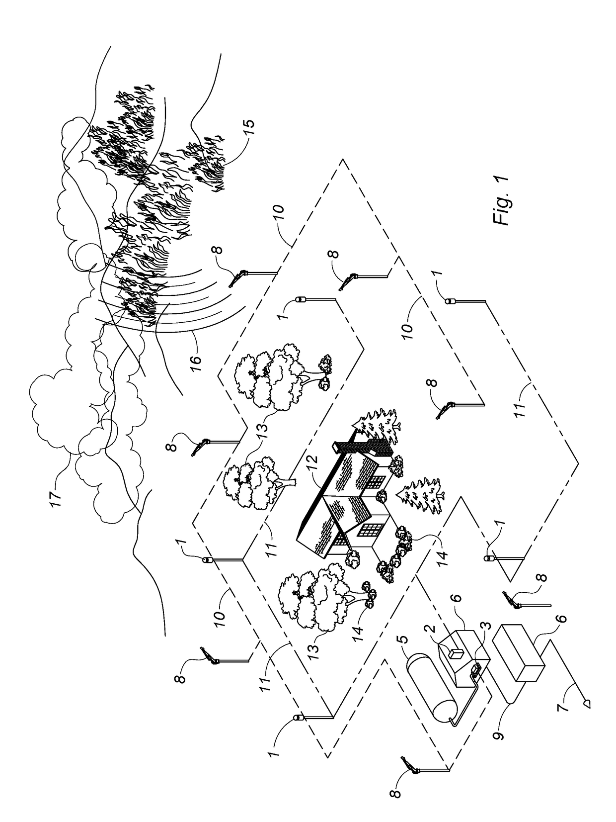 Wildfire suppression system