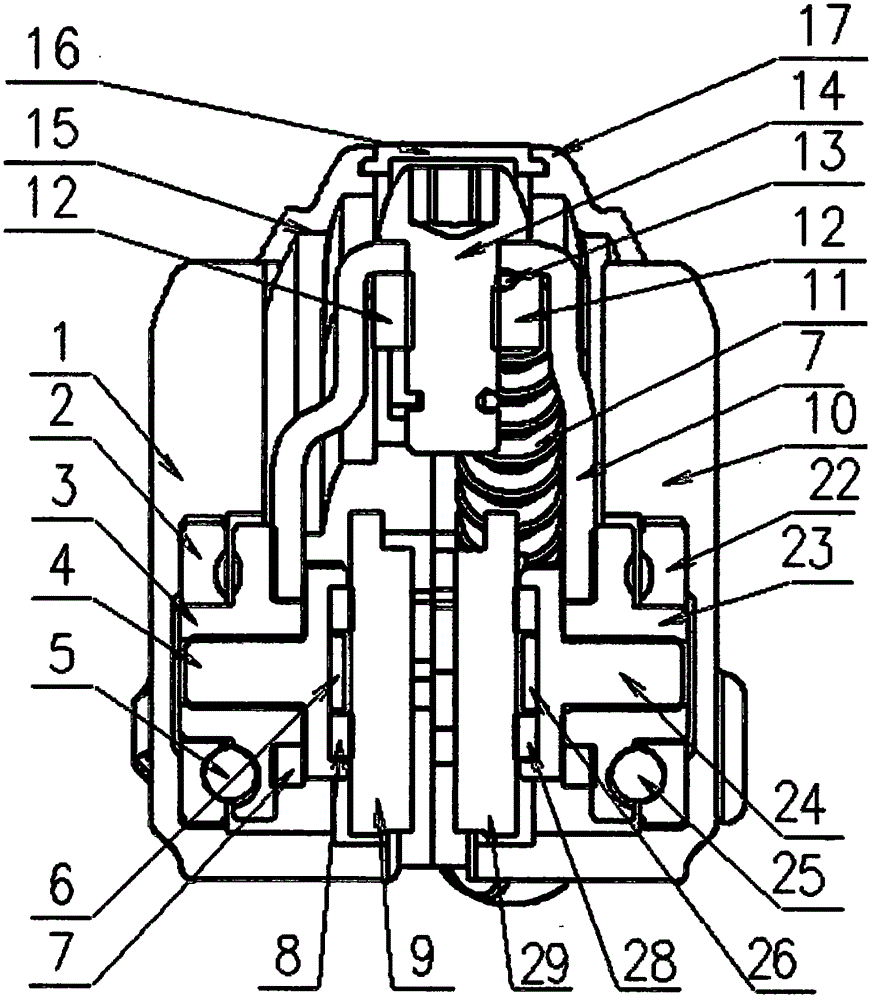 Hidden type double-movement disc brake