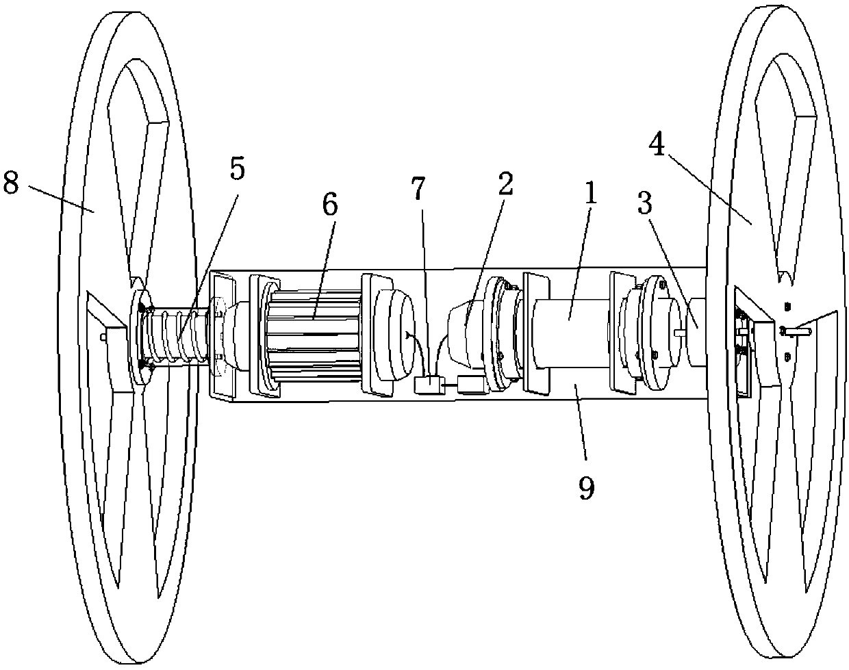 Self-powered active and passive composite rotational inertia drive control system