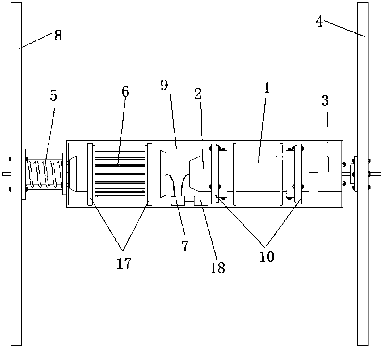 Self-powered active and passive composite rotational inertia drive control system