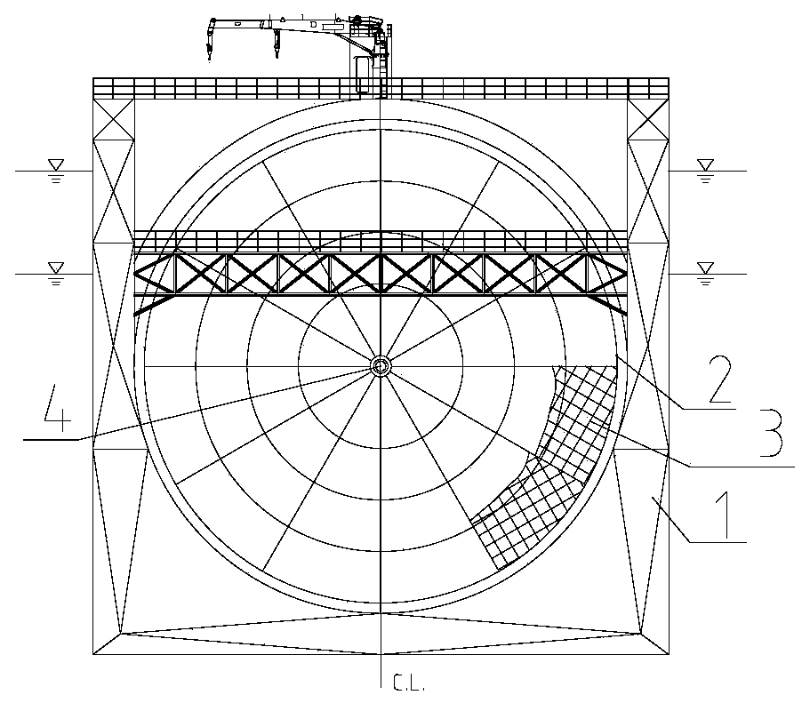 Modularized semi-submersible type sea fish breeding platform