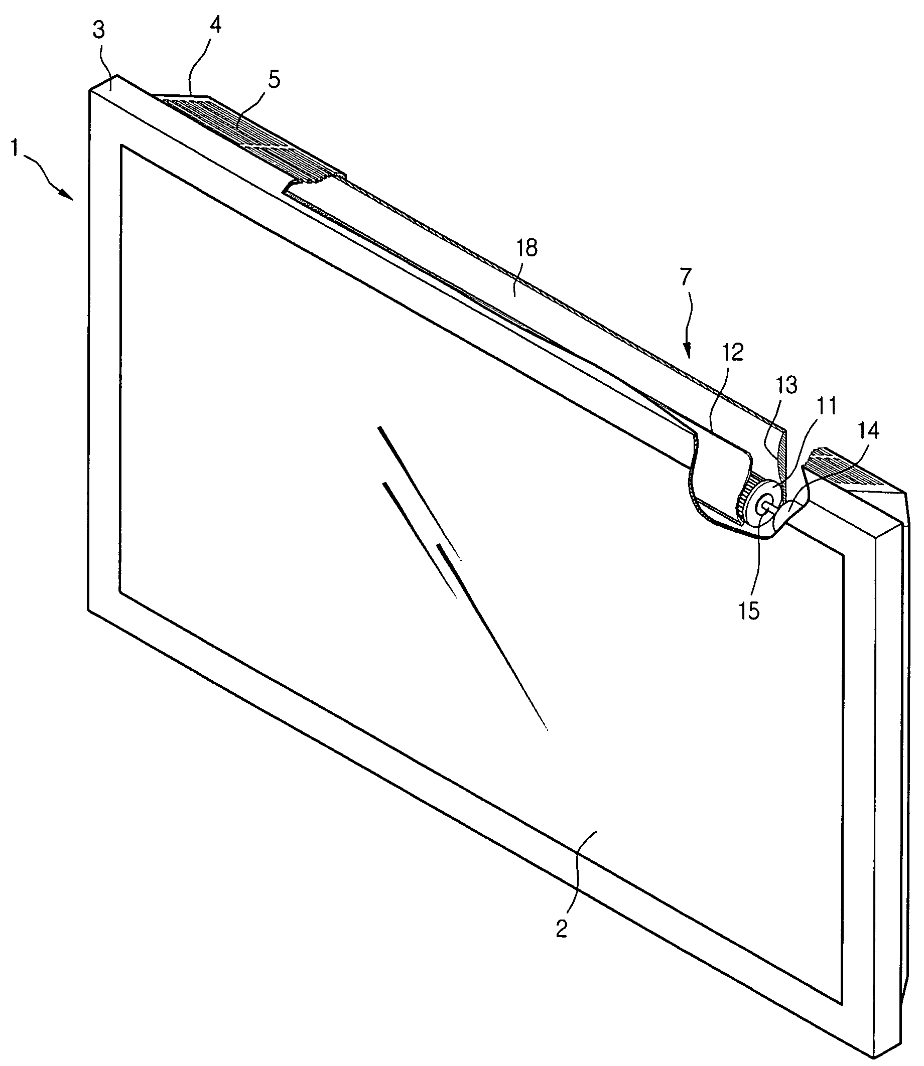 Cooling apparatus for flat display device