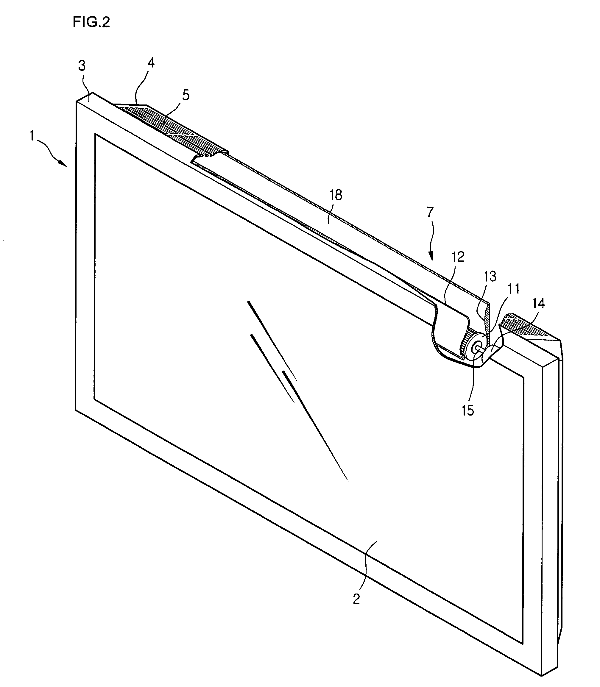 Cooling apparatus for flat display device