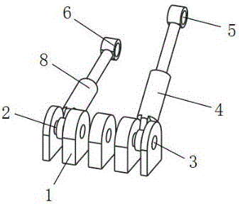 Multiunit linear driving plane high-load sliding controllable wood forking machine