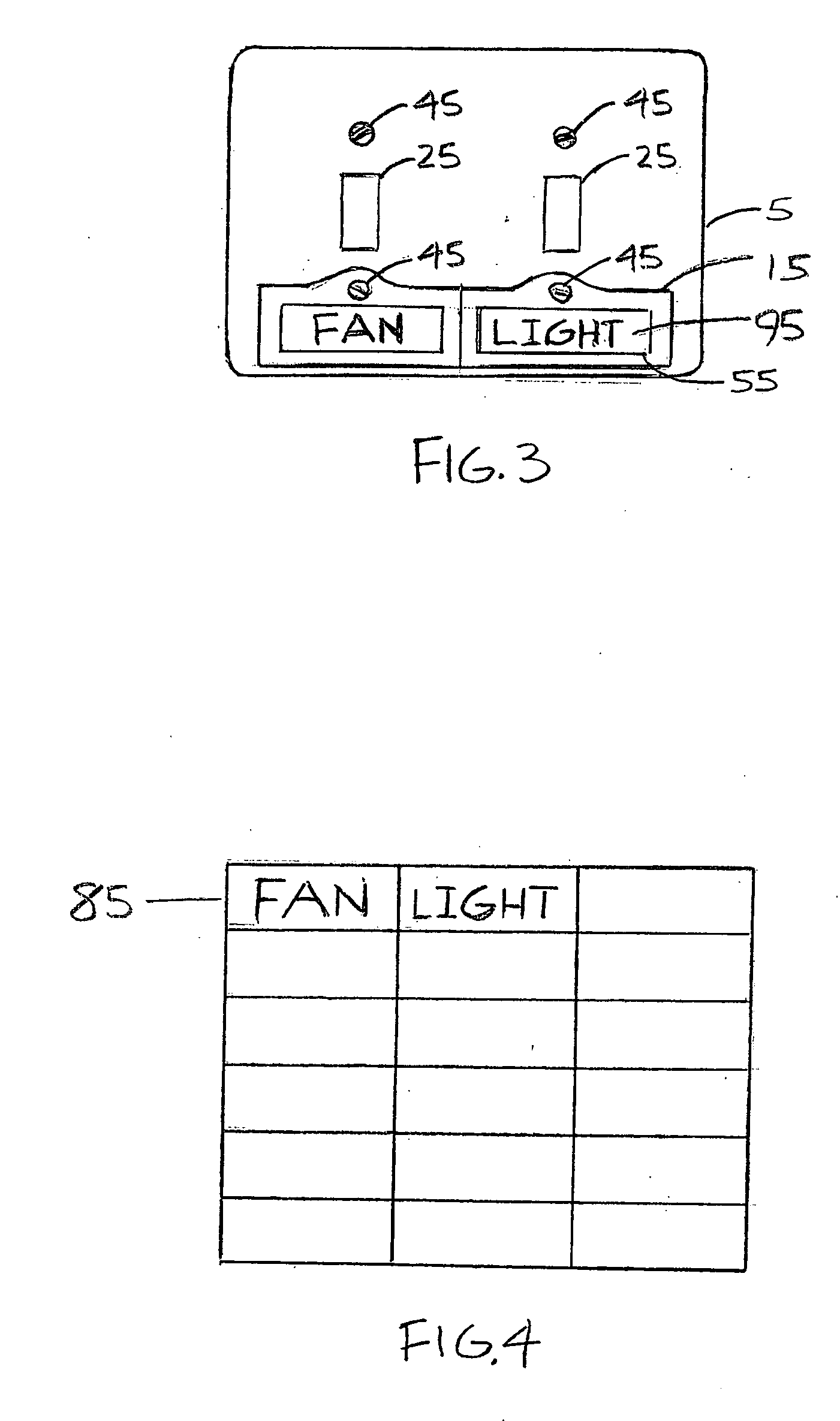 Identity labeling system for electrical cover plates