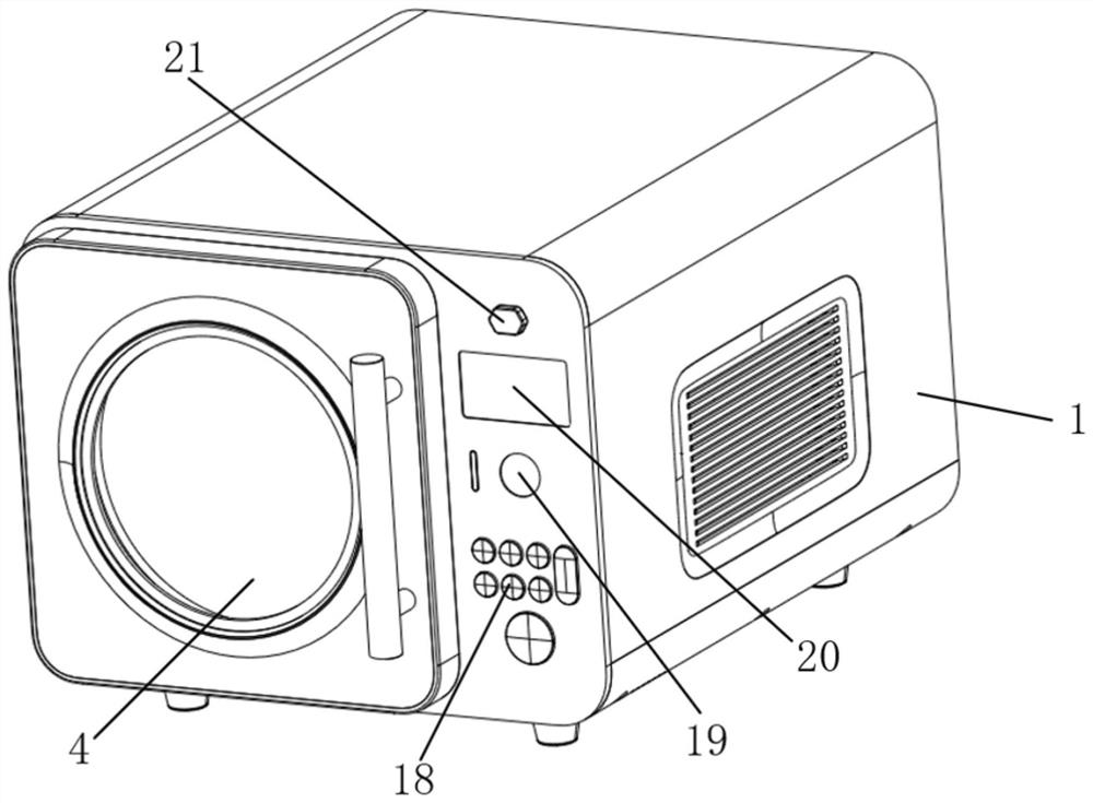 Automatic cooker for container pot and automatic cooking method of automatic cooker